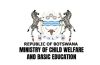 Ministry of Child Welfare & Basic Education