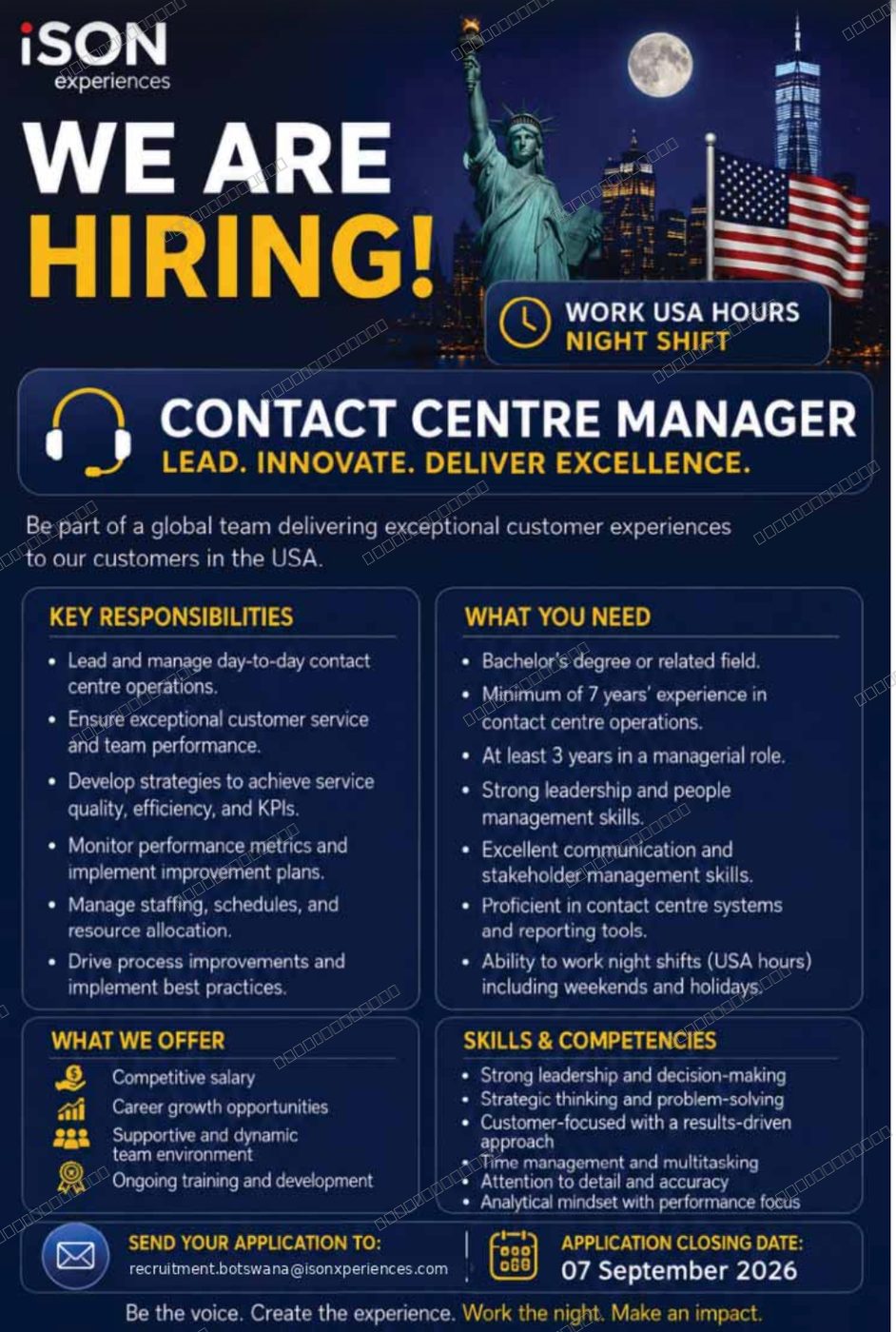 Original job advert — Jobs Botswana