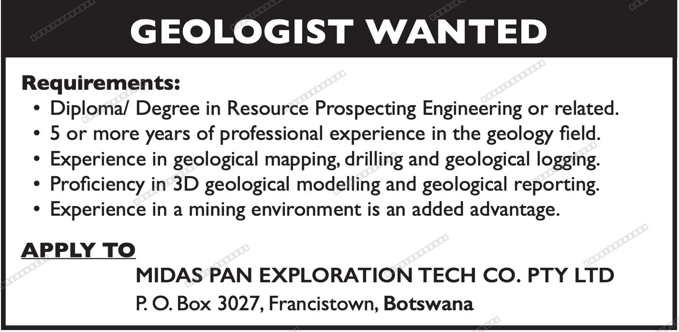 Original job advert — Jobs Botswana