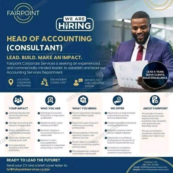 Original job advert — Jobs Botswana
