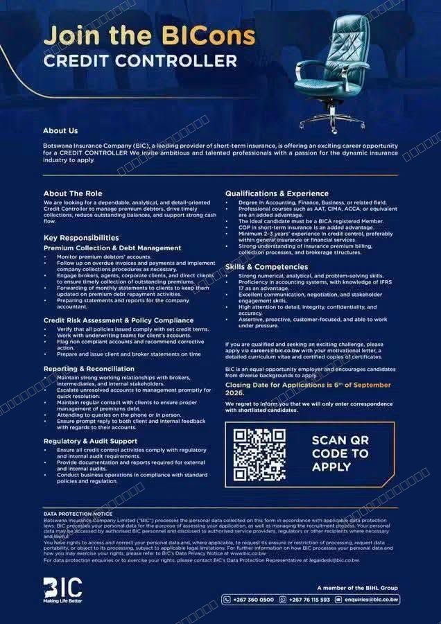 Original job advert — Jobs Botswana