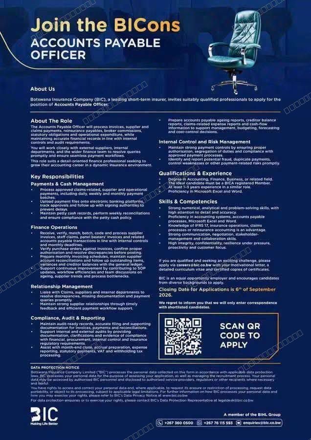 Original job advert — Jobs Botswana