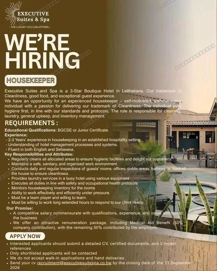 Original job advert — Jobs Botswana