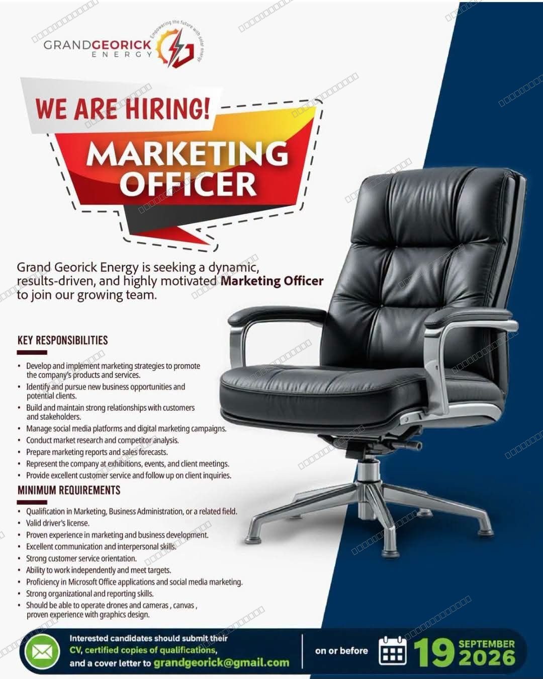 Original job advert — Jobs Botswana