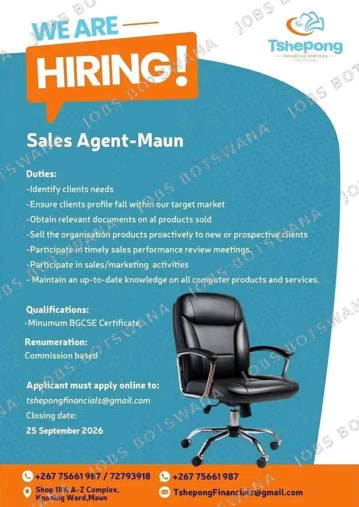 Original job advert — Jobs Botswana
