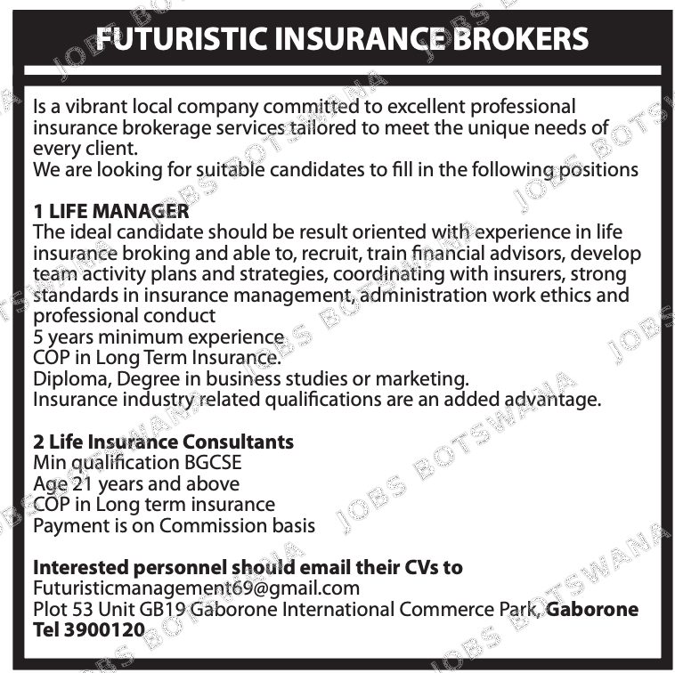 Original job advert — Jobs Botswana